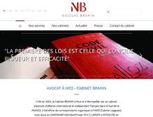 Tablet Screenshot of brahin-avocats.com